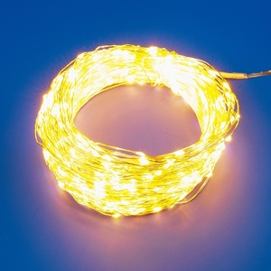 Изображение товара Гирлянда светодиодная led теплый белый Роса. 100м. светодиодов. Пульт ДУ в-к. ULD-S10000-1000/DTA/RC WARM IP44 Uniel ULD WHITE DEW