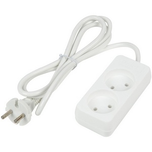 Изображение товара Удлинитель шнур 1,5м., 2 гнезда, 10A, б/з. белый Uniel Ultra S-CU2-1,5 WHITE