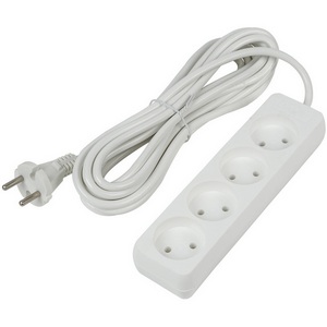 Изображение товара Удлинитель шнур 5м., 4 гнезда, 10A, б/з. белый Uniel Ultra S-CU4-5 WHITE