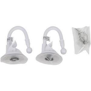 Изображение товара Подставка для светильника ULI-P, на присоске, длина трубки 150мм. Набор из 2шт. белая Uniel UFP-M01R-150 WHITE POLYBAG SET2