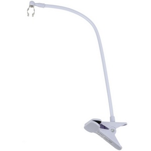 Изображение товара Подставка для светильника ULI-P, на прищепке, длина трубки 450мм, набор из 2шт, белая Uniel UFP-M02C-450 WHITE POLYBAG SET2