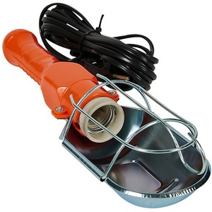 Изображение товара Светильник переносной под лампу Е27, шнур 15м, выкл. на корпусе. 220В Uniel UOL-C25C 60W/E27/15M IP20 ORANGE