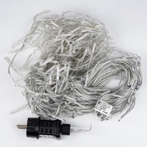 Изображение товара Гирлянда на елку уличная бахрома светодиодная с эффектом мерцания, 12м. соединяемая, 195 светодиодов, теплый белый свет Uniel ULD-B12006-195/TTK WARM WHITE IP44