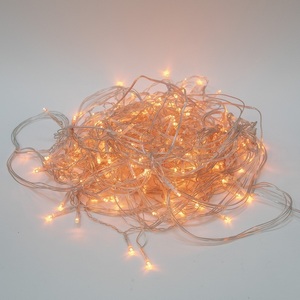 Изображение товара Гирлянда на елку уличная бахрома светодиодная с эффектом мерцания, 12м. соединяемая, 195 светодиодов, янтарный свет Uniel ULD-B12006-195/TTK AMBER IP44