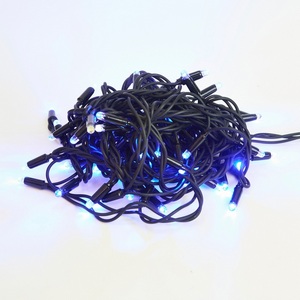 Изображение товара Гирлянда светодиодная с эффектом мерцания, 10м, соединяемая, 120 светодиодов, синий и белый свет Uniel ULD-S1000-120/TBK BLUE-WHITE IP67
