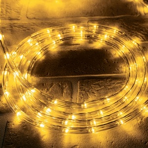 Изображение товара Гирлянда пластиковая светодиодная Дюралайт, 15м, коннектор в/к. желтый свет Uniel ULD-D50 15M/С08 IP44 YELLOW