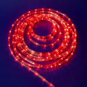 Изображение товара Гирлянда на елку красная светодиодная Дюралайт, 15м, коннектор в/к. красный свет Uniel ULD-D50 15M/С08 IP44 RED