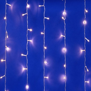 Изображение товара Занавес светодиодный, 1,5х1,5м. 100 светодиодов, теплый белый свет Uniel ULD-C1515-100/DTA WARM WHITE IP20