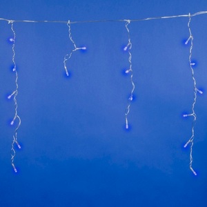 Изображение товара Бахрома светодиодная, 2м. 48 светодиодов, синий свет Uniel ULD-B2005-048/DTA BLUE IP20