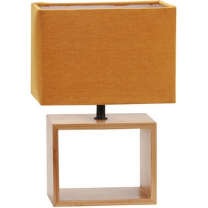Изображение товара Настольная лампа оранжевый Uniel UML-B401 E27 ORANGE/WOOD