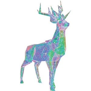 Изображение товара Светильник декоративный «Олень». 500 светодиодов, белый свет, цвет корпуса радужный Uniel ULD-R501 220V DEER