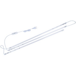 Изображение товара Светильник для растений светодиодный линейный, 900мм, спектр для рассады и досвечивания в период роста, Набора из 3-х штук Uniel ULZ-P08-14W/SPBR/TM IP65 CLEAR KIT03