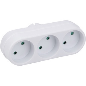 Изображение товара Разветвитель сетевой б/з. 3 гнезда. 16А, 3500Вт. белый Uniel Сетевые разветвители S-ES3-16O WHITE
