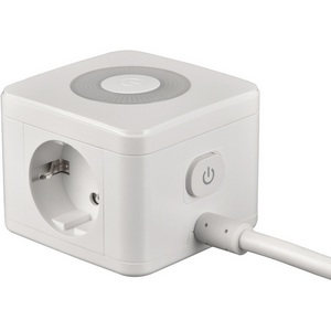 Изображение товара Удлинитель с/з, шнур 1,5м, 2 гнезда, 3 USB, 16А. белый Uniel Standard S-GCD2-1,5SBU WHITE