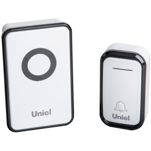 Изображение товара Звонок электронный 220В черный с белым Uniel UDB-094W-R1T1-38S-BL/WH