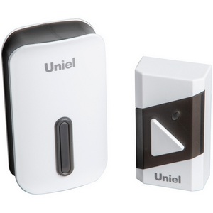 Изображение товара Звонок электронный 220В черный с белым Uniel UDB-095W-R1T1-38S-BL/WH