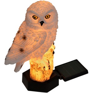 Изображение товара Садовый светильник на солнечной батарее «Полярная сова». 1 светодиод, 1*АA Ni-Mh аккумулятор в/к. IP44 Uniel USL-S-823/PM290 POLAR OWL