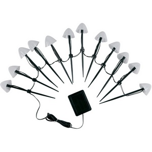 Изображение товара Садовый светильник на солнечной батарее «Разноцветные грибы», в комплекте из 12 штук. 12 светодиодов, разноцветный свет. 1*АA Ni-Mh аккумулятор в/к. IP44 Uniel USL-S-830/PM020 MULTICOLOR MUSHROOMS SET12