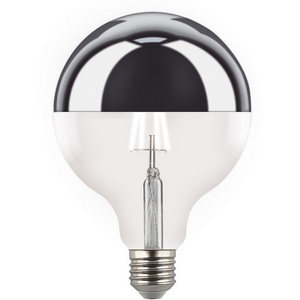 Изображение товара Лампа светодиодная, форма "шар", прозрачная колба с зеркальным отражателем, белый свет 4000K Uniel SKY LED-G125-4W/4000K/E27/CL MIRROR/CHROME PLS02WH