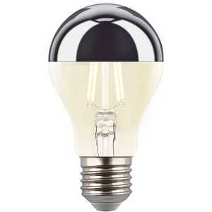 Изображение товара Лампа светодиодная, прозрачная колба с зеркальным отражателем, теплый белый свет 3000K Uniel SKY LED-A60-4W/3000K/E27/CL MIRROR/CHROME PLS02WH