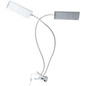 Изображение товара Светильник для растений светодиодный с таймером на прищепке, спектр для фотосинтеза Uniel ULT-P37-24W/SPLE/TM/60 IP40 WHITE TWIN