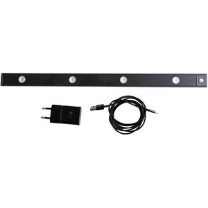 Изображение товара Светильник светодиодный для мебели с сенсором движения и освещенности Uniel ULI-F50-5W/4000K SENSOR IP40 BLACK