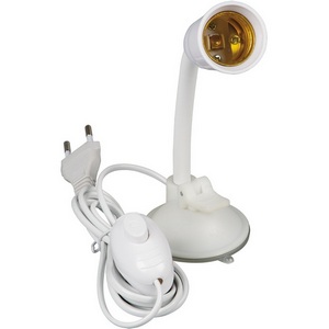 Изображение товара Светильник на присоске для фитоламп с выключателем Uniel TLI-282 WHITE E27 PLANT BOX