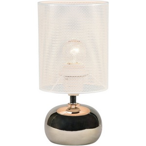 Изображение товара Настольная лампа Серебристый/Белый Uniel UML-B307 E14 SILVER/WHITE