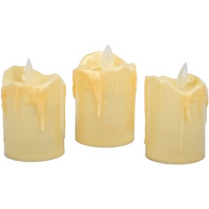 Изображение товара Фигура светодиодная «Свеча» на батарейках LR44 (в/к), в составе набора из 3 штук, 1 светодиод Uniel ULD-F062 WW CANDLE SET3