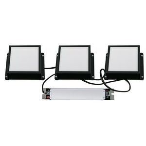 Изображение товара Светильники светодиодные потолочные встраиваемые, комплект из 3 штук 4000K для ячеек 100x100мм в комплекте с и/п Uniel Grilyato Opal ULP-1010-20W/4000K IP54 GRILYATO OPAL BLACK KIT03