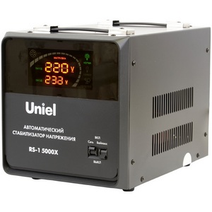 Изображение товара Стабилизатор напряжения 5000ВА релейный, однофазный, напольный Uniel Reliability RS-1 5000X