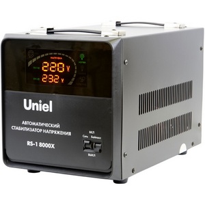 Изображение товара Стабилизатор напряжения 8000ВА релейный, однофазный, напольный Uniel Reliability RS-1 8000X