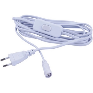 Изображение товара Провод для подключения светильника ULT-P7* к сети 220В. 300 см, с кнопкой включения белый Uniel UCX-PT2/T70-300/B WHITE 1 STICKER