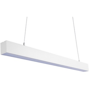Изображение товара Подвесной светодиодный светильник линейный 4000K алюминий/белый Uniel ULO-K10D 30W/4000K/L120 IP40 WHITE