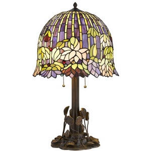 Изображение товара Настольная лампа с выключателем Velante 883-804-02 с цветами