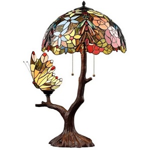 Изображение товара Настольная лампа с выключателем (ветки, бабочки, гриб) Velante 893-804-03