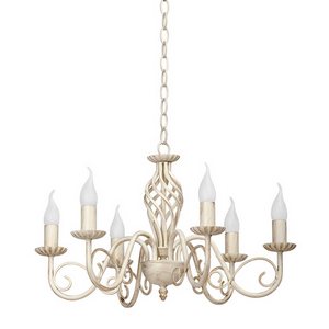 Изображение товара Подвесная люстра для гостиной с 6 лампами Vitaluce V1104-3/6 в виде свечи