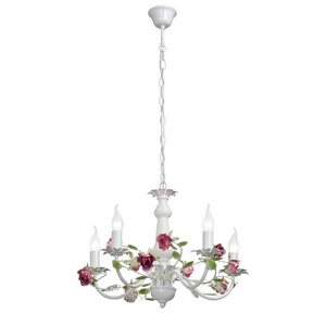 Изображение товара Подвесная люстра Vitaluce V1276/5 в стиле флористика с 5 лампами E14