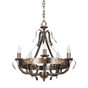 Изображение товара Подвесная люстра ковка Vitaluce V1350/5 в виде свечи