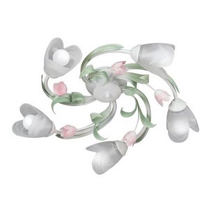 Изображение товара Потолочная люстра Vitaluce V1541/5PL с цветами