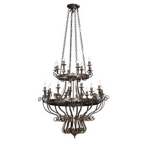 Изображение товара Большая люстра ковка Vitaluce V1801/16+8 в виде свечи