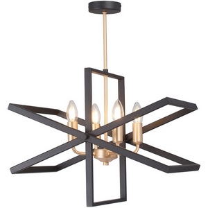 Изображение товара Потолочная люстра на штанге Vitaluce V3004-1/4PL в виде свечи