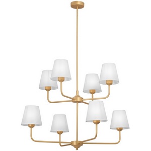 Изображение товара Потолочная люстра на штанге Vitaluce V3923-8/8PL, 8xE14 макс. 40Вт