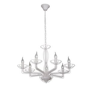 Изображение товара Подвесная люстра Vitaluce V4877-0/7 в стиле арт-деко 7 ламп белая