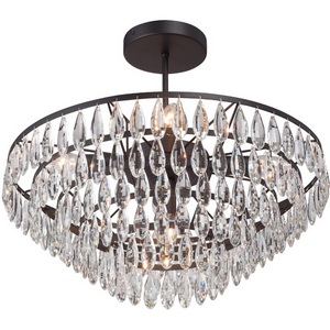 Изображение товара Потолочная люстра хрустальная на штанге Vitaluce V5352-1/5PL, 5xE14 макс. 40Вт