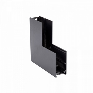 Изображение товара Коннектор угловой вертикальный мм магнитный 100*100 для накладного шинопровода, черный Vitaluce VT0200026-01