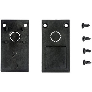 Изображение товара Комплект из 2х черных торцевых заглушек для трекового накладного профиля Vitaluce VT0313-01