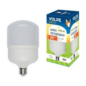 Изображение товара Лампочка светодиодная LED-M80-30W/WW/E27/FR/S картон Volpe