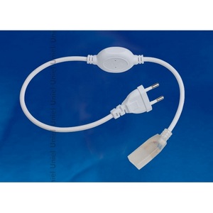 Изображение товара Провод электрический для подключения монохромных светодиодных лент ULS-3528/2835 сетевого напряжения к сети 220В. 7х10мм. Volpe UCX-Q220 UCX-Q220 SP2/A67-NNN WHITE 1 STICKER