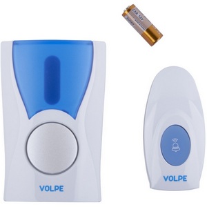 Изображение товара Звонок беспроводной 36 мелодий, световая индикация Volpe UDB-Q027 UDB-Q027 W-R1T1-16S-80M-WH